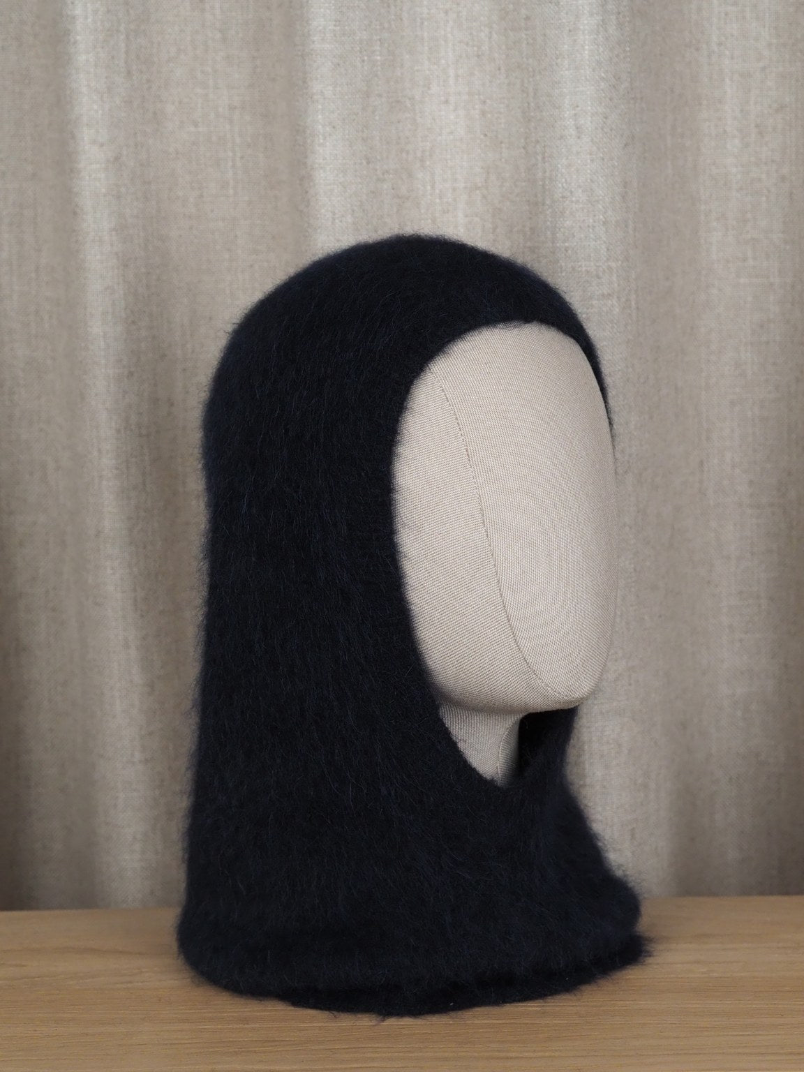 Alpaca blend hood, Dark navy