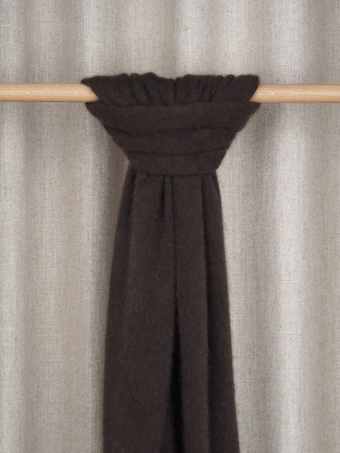 Cashmere scarf, Dark chocolate