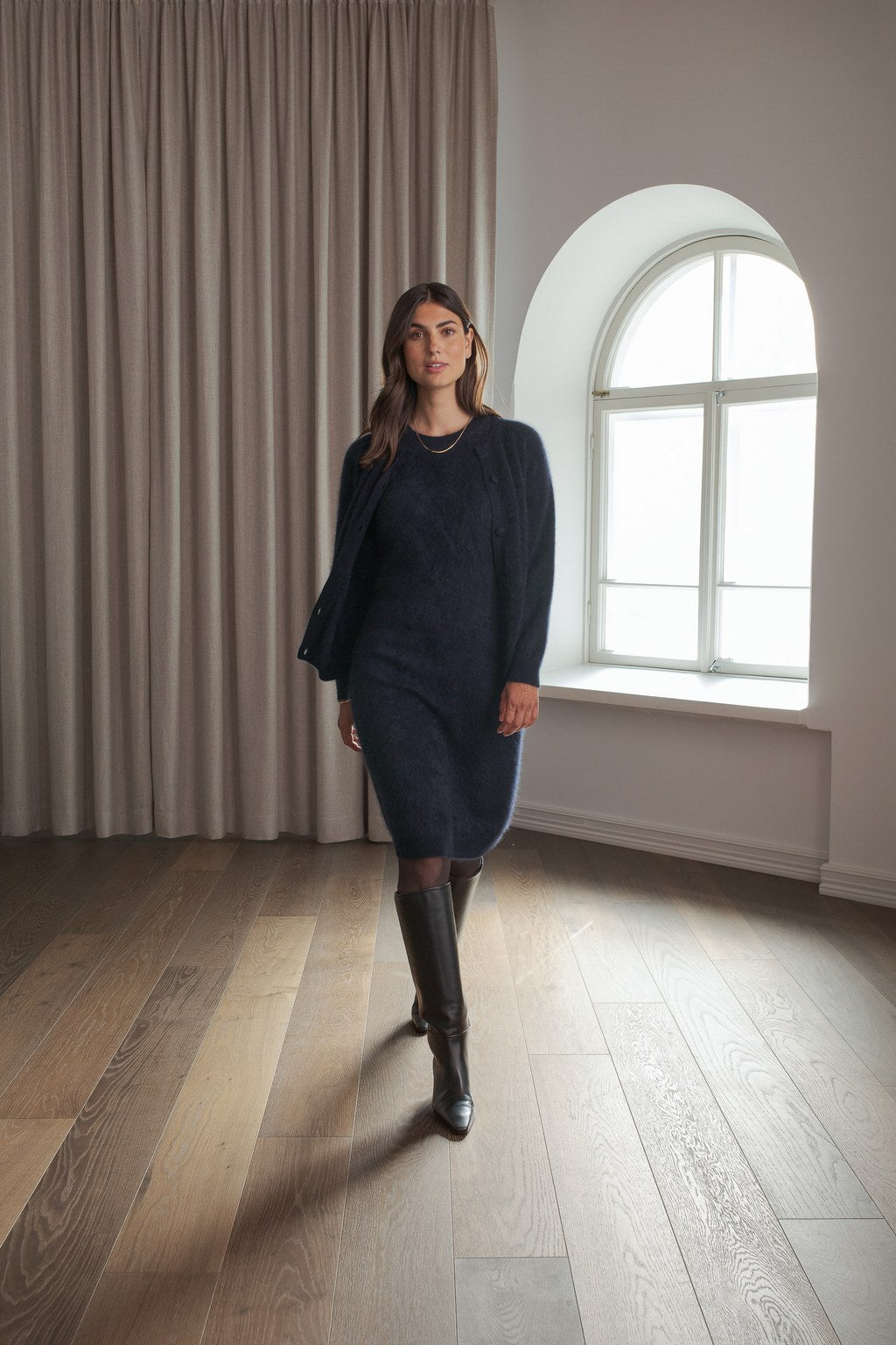 Twin set cashmere cardigan, Dark navy